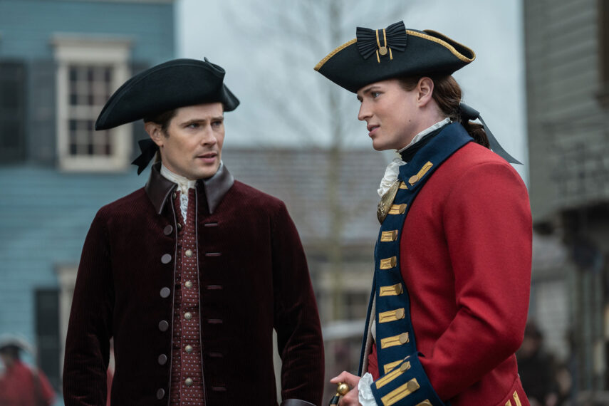 David Berry and Charles Vandervaart in 'Outlander' Season 7