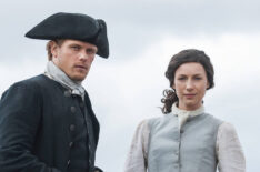 Sam Heughan and Caitriona Balfe in 'Outlander'