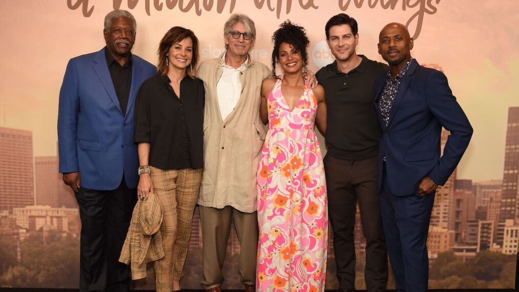 Lou Beatty Jr., Stephanie Szostak, Eric Roberts, Christina Moses, David Giuntoli, and Romany Malco at 'A Million Little Things' finale celebration