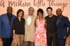 Lou Beatty Jr., Stephanie Szostak, Eric Roberts, Christina Moses, David Giuntoli, and Romany Malco at 'A Million Little Things' finale celebration