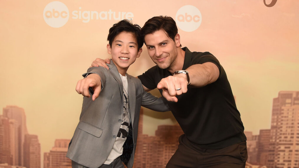 Tristan Byon and David Giuntoli at 'A Million Little Things' finale celebration
