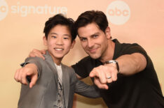 Tristan Byon and David Giuntoli at 'A Million Little Things' finale celebration