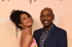 Christina Moses and Romany Malco at 'A Million Little Things' finale celebration