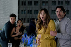 Sebastian Quinn, Priscilla Quintana, Kaley Cuoco, and Chris Messina in 'Based on a True Story'