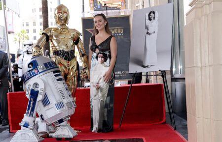 Billie Lourd at the Walk of Fame Star reveal for her mom Carrie Fisher