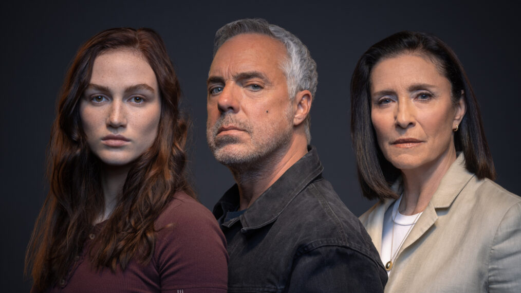 Madison Lintz, Titus Welliver, and Mimi Rogers for 'Bosch: Legacy'