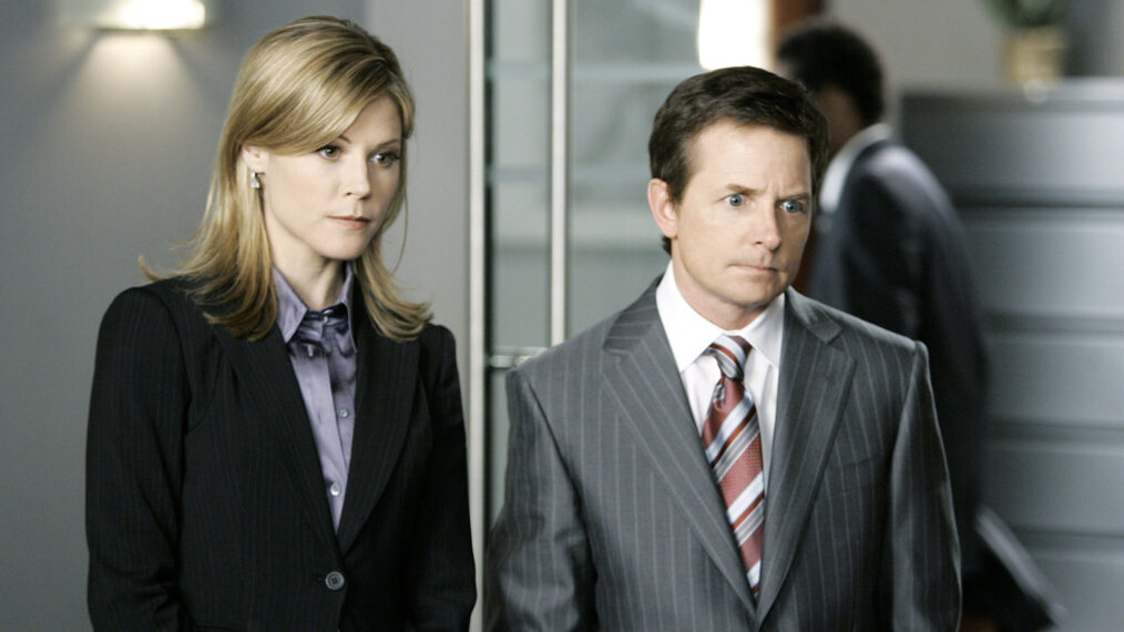 Julie Bowen and Michael J. Fox in 'Boston Legal'