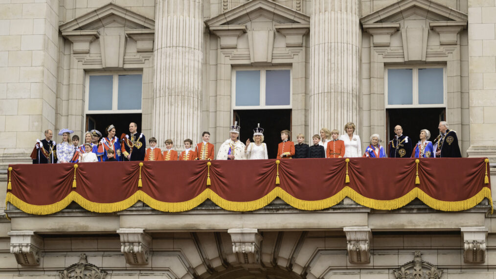 The Royal Family at the crowning of King Charles
