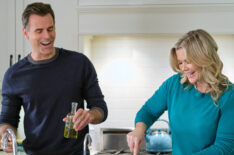 Cameron Mathison and Alison Sweeney in 'Carrot Cake Murder: A Hannah Swensen Mystery'