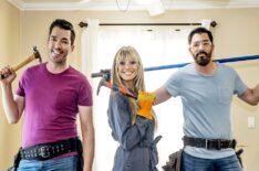 Drew Scott, Heidi Klum, and Jonathan Scott for 'Celebrity IOU'