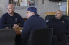 Randy Flagler as CAPP, Anthony Ferraris as Tony, Joe Minoso as Cruz in 'Chicago Fire' - Season 11, 'Red Waterfall'