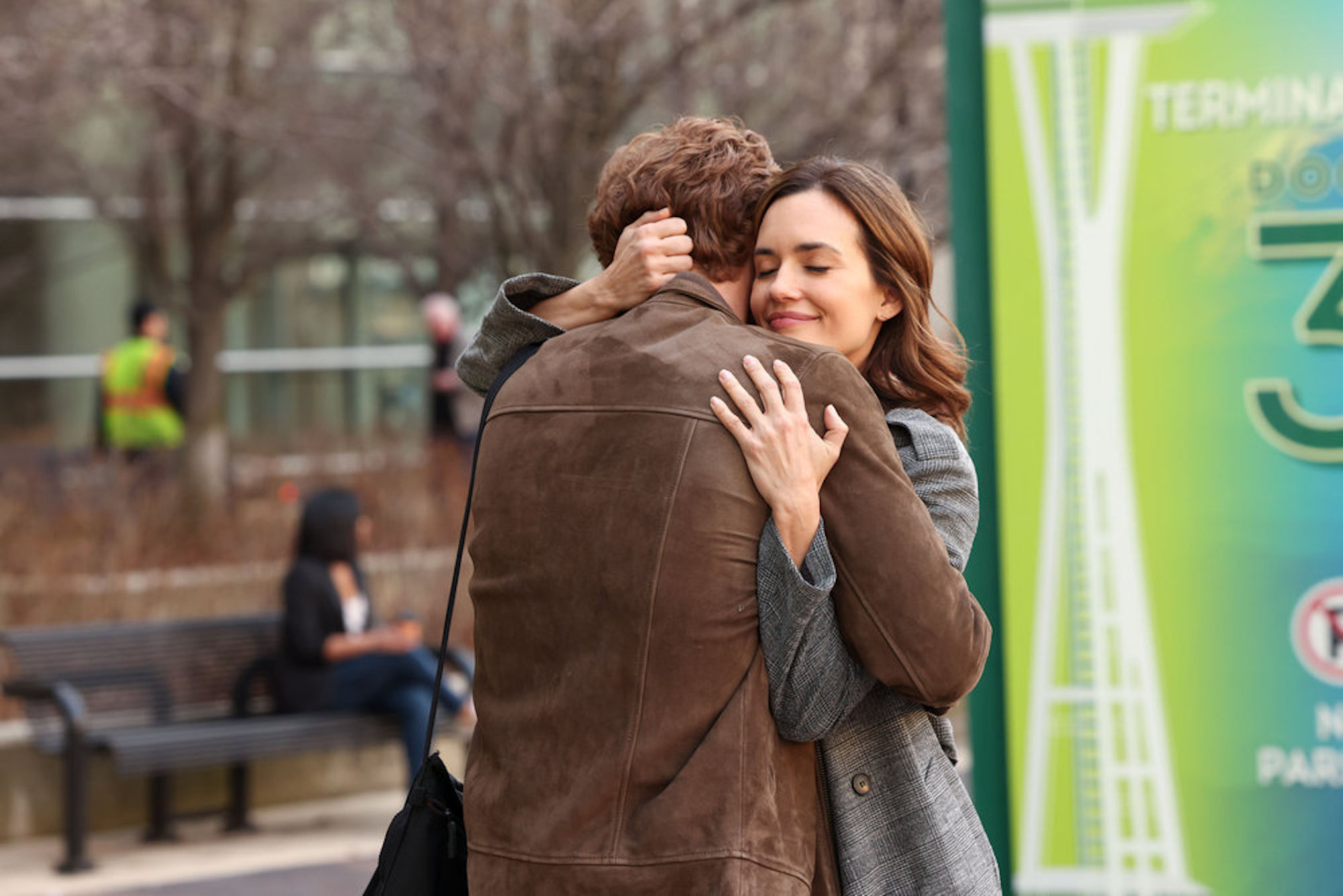 Nick Gehlfuss and Torrey DeVitto in 'Chicago Med'