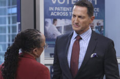 S. Epatha Merkerson and Sasha Roiz in 'Chicago Med'