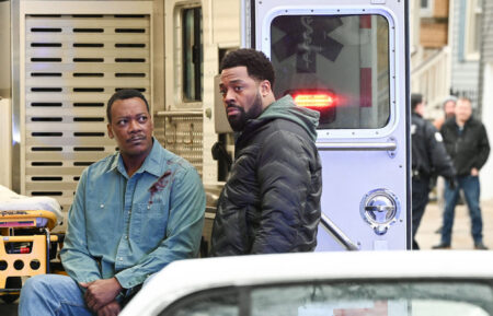 Erik LaRay Harvey and LaRoyce Hawkins in 'Chicago P.D.' - Season 10