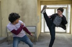 Xolo Maridueña and Tanner Buchanan in 'Cobra Kai' Season 5