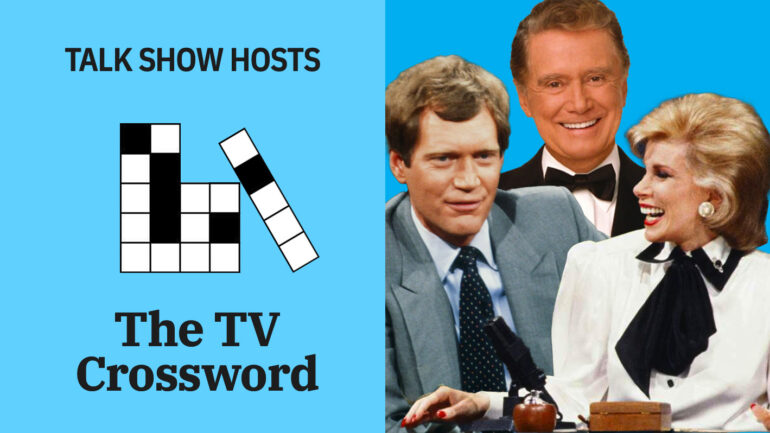 Play the Talk Show Hosts TV Crossword