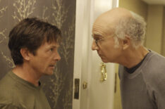 Michael J. Fox and Larry David in 'Curb Your Enthusiasm'