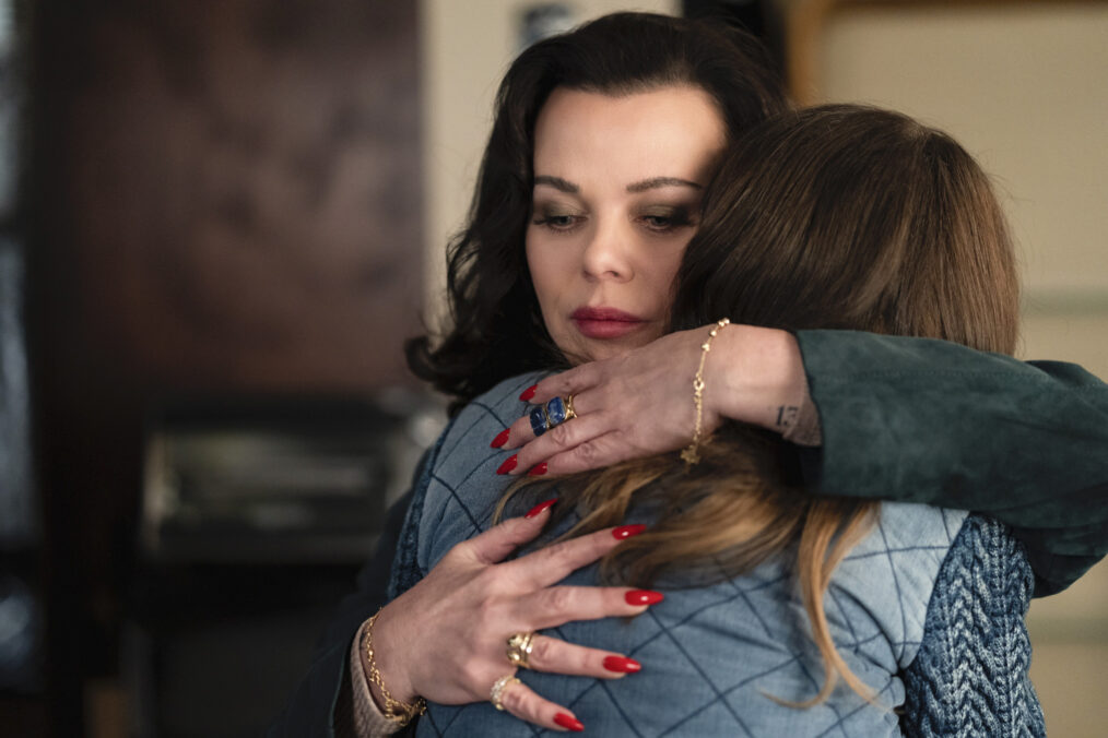 Debi Mazar as Ann Marie Quinlan and Olivia Luccardi as Officer Brandy Quinlan in 'East New York'