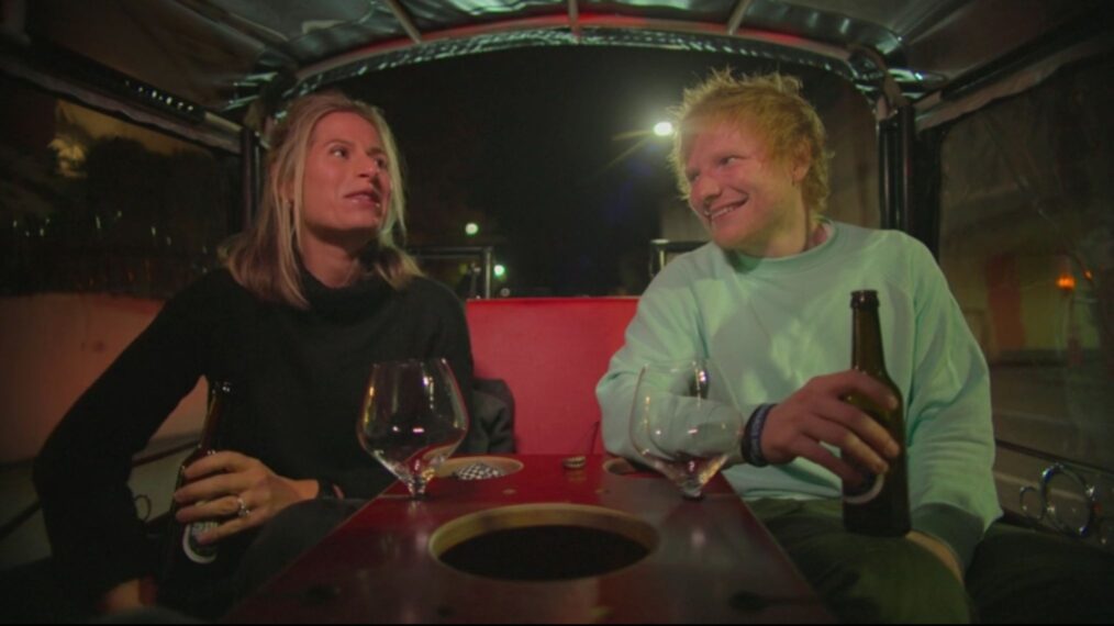 Ed Sheeran and his wife Cherry in 'Ed Sheeran: The Sum of It All'