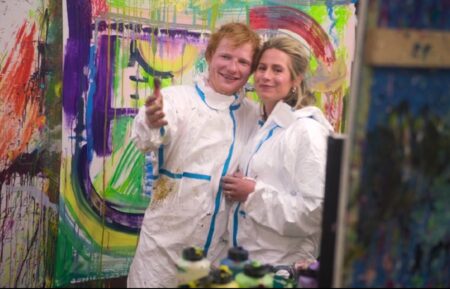 Ed Sheeran and his wife Cherry in 'Ed Sheeran: The Sum of It All'