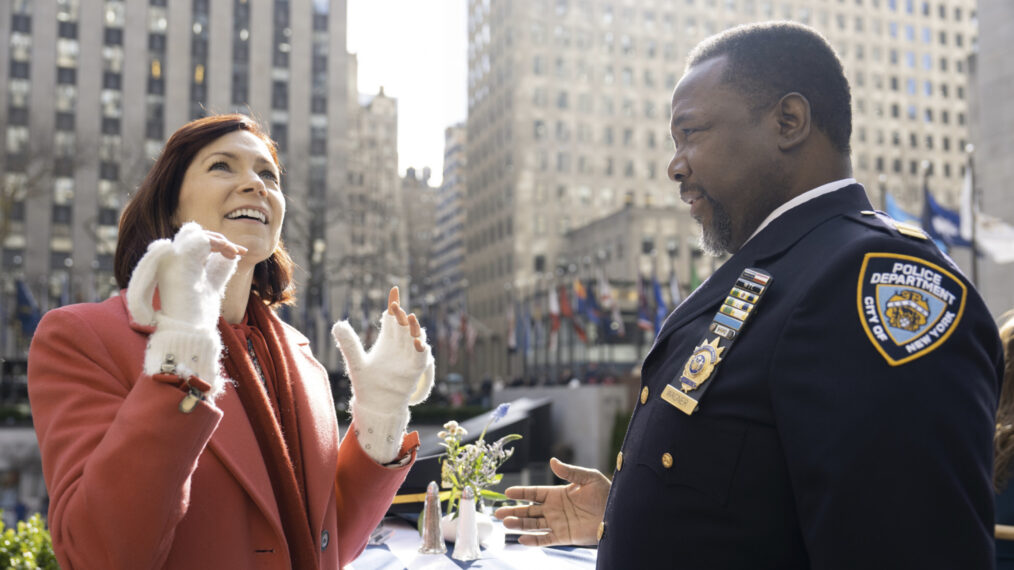 Carrie Preston as Elsbeth and Wendell Pierce as Wagner in 'Elsbeth'