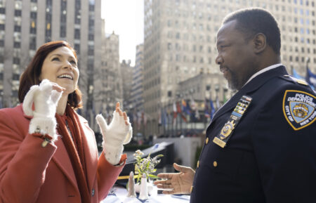 Carrie Preston as Elsbeth and Wendell Pierce as Wagner in 'Elsbeth'