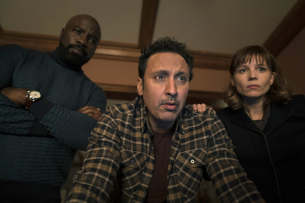 Mike Colter, Aasif Mandvi, and Katja Herbers in Evil - Season 3 Episode 6