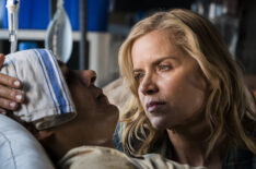 Frank Dillane as Nick Clark and Kim Dickens as Madison Clark- Fear the Walking Dead