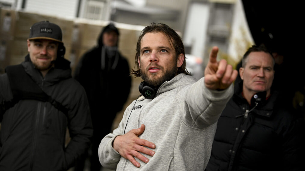Max Thieriot behind the scenes of 'Fire Country'