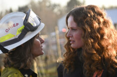 Diane Farr and Rebecca Mader in 'Fire Country' - 'Backfire'