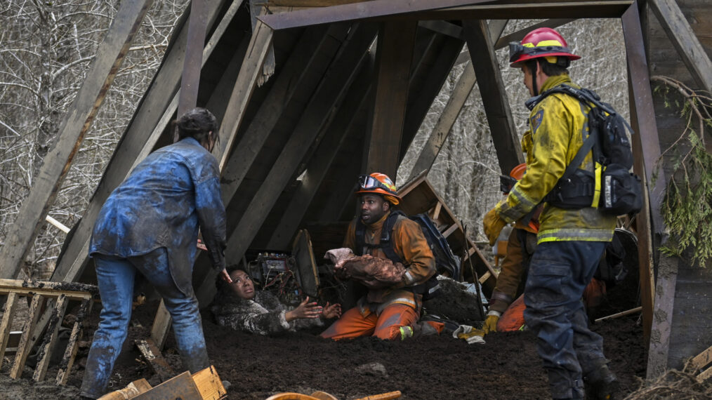 Priscilla Faia, Katrina Reynolds, and W Tre Davis in 'Fire Country'