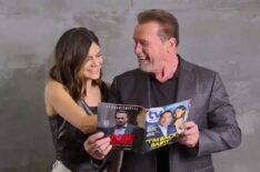 Monica Barbaro and Arnold Schwarzenegger for 'FUBAR'