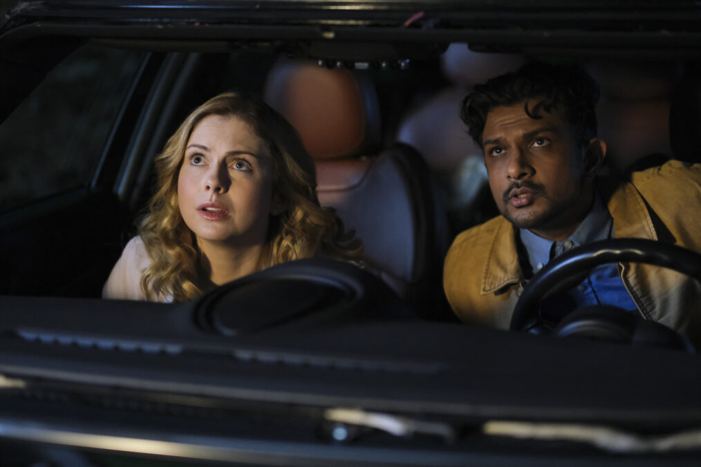 Rose McIver and Utkarsh Ambudkar in 'Ghosts' Season 2