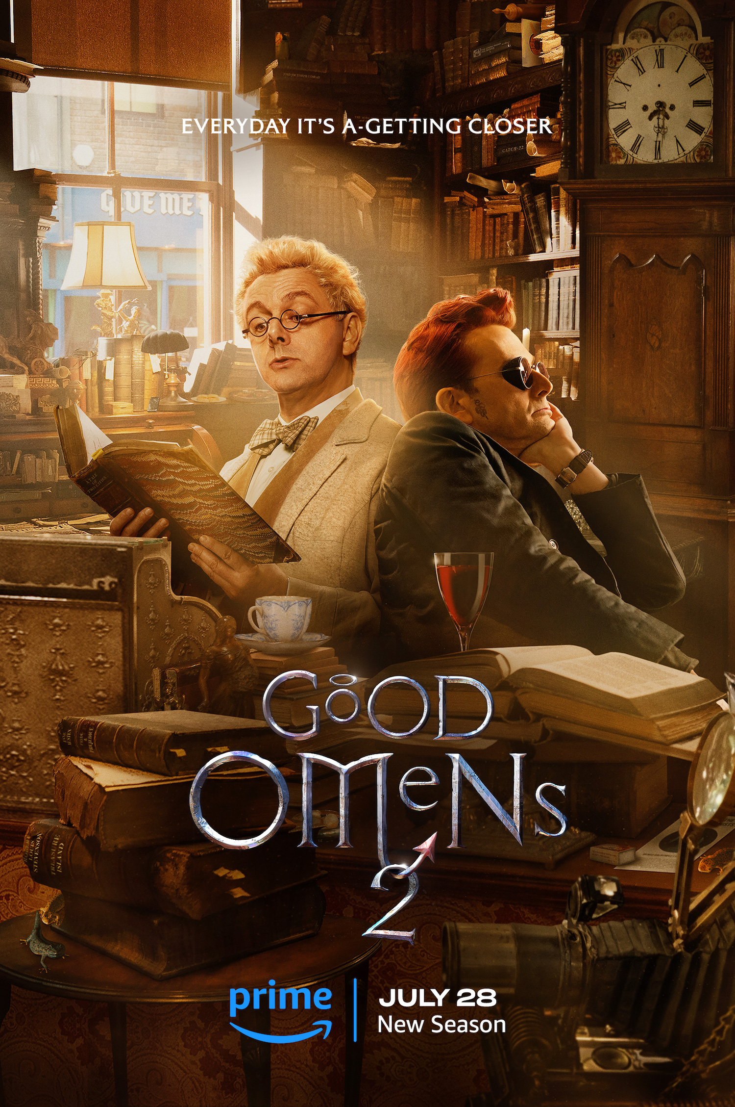 Michael Sheen and David Tennant in 'Good Omens' Season 2 Poster
