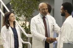 Caterina Scorsone as Amelia and James Pickens Jr. as Richard in 'Grey's Anatomy' Season 19, Episode 18