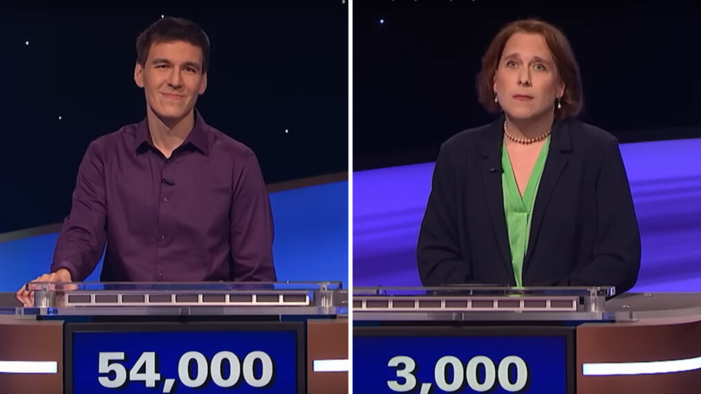 James Holzhauer and Amy Schneider on Jeopardy! Masters