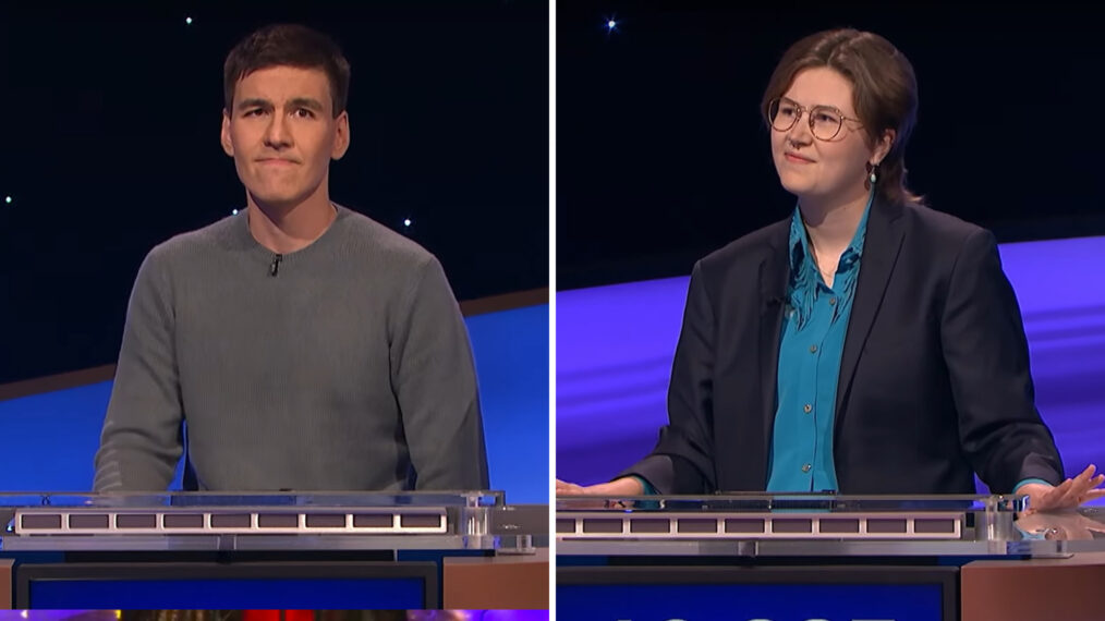 James Holzhauer and Mattea Roach on Jeopardy masters