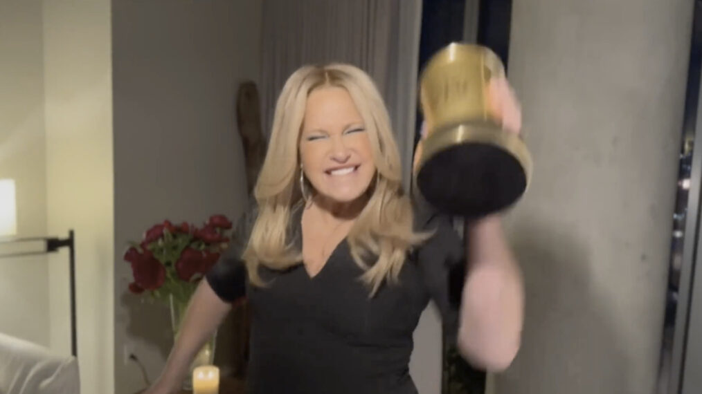 Jennifer Coolidge accepts the Comedic Genius Award at the 2023 MTV Movie & TV Awards