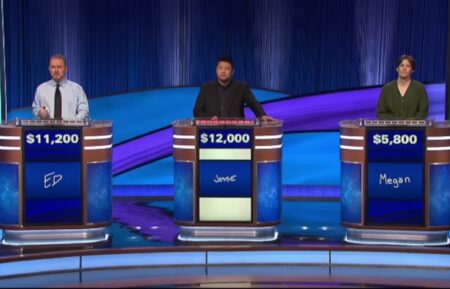 Ed, Jesse, and Megan on 'Jeopardy!'