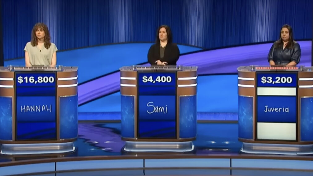Hannah, Sami, and Juveria on 'Jeopardy!'