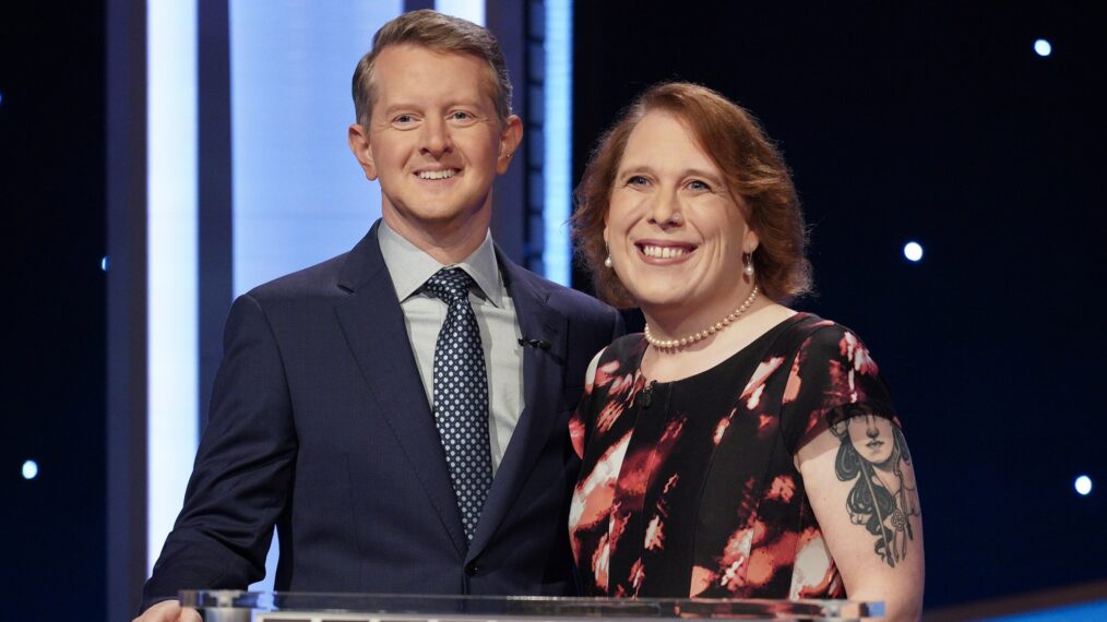 Ken Jennings and Amy Schneider in 'Jeopardy! Masters'