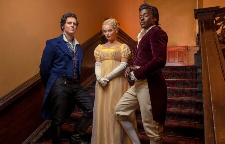 Jonathan Groff, Millie Gibson, and Ncuti Gatwa in Doctor Who