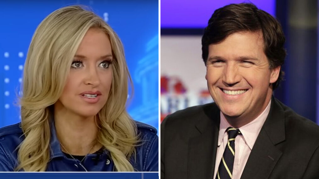 Kayleigh McEnany and Tucker Carlson