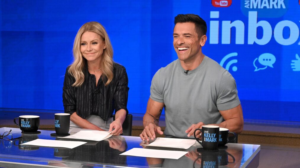 Kelly Ripa and Mark Conseulos on Live with Kelly and Mark