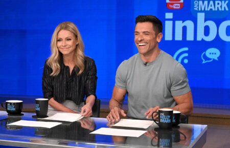 Kelly Ripa and Mark Conseulos on Live with Kelly and Mark