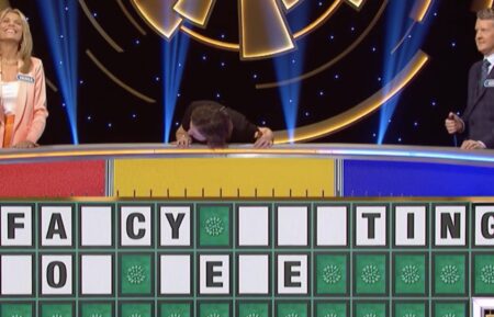 Vanna White, Mayim Bialik, and Ken Jennings on Celebrity Wheel of Fortune