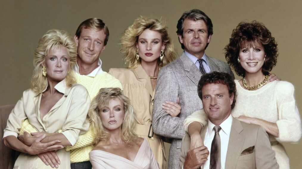 'Knots Landing' cast members - Joan Van Ark, Ted Shackelford, Donna Mills, Nicollette Sheridan, William Devane, Kevin Dobson, Michele Lee