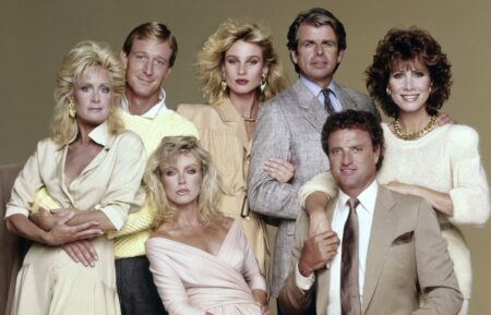 'Knots Landing' cast members - Joan Van Ark, Ted Shackelford, Donna Mills, Nicollette Sheridan, William Devane, Kevin Dobson, Michele Lee