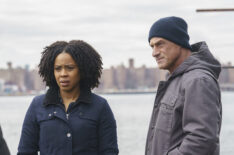 Danielle Moné Truitt and Christopher Meloni in 'Law & Order: Organized Crime' - Season 3