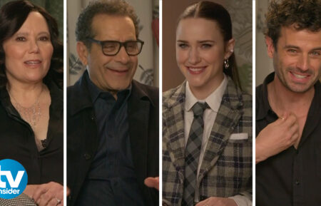 Alex Borstein, Tony Shalhoub, Rachel Brosnahan, and Luke Kirby from 'The Marvelous Mrs. Maisel'